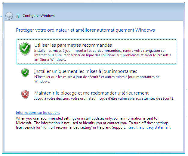 Windows 7 -Mises à jour